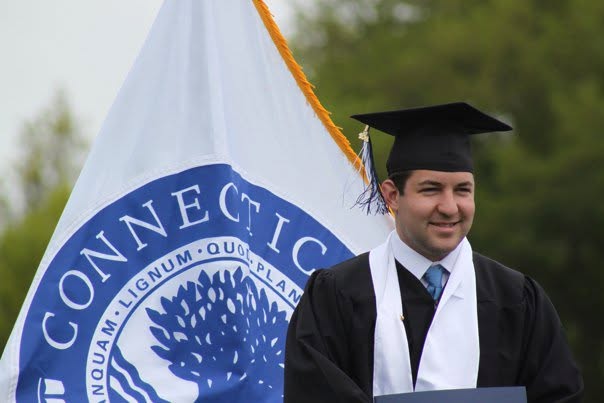 Nate at his Connecticut College graduation