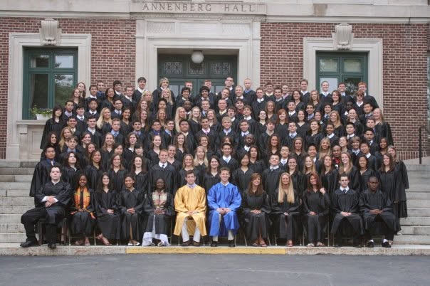 Nate's graduating class at The Peddie School